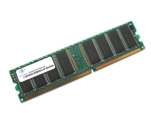 Nanya NT512D64S8HAAG PC2100U-20330 512MB PC2100 266MHz Desktop DDR Memory - Discount Prices, Technical Specs and Reviews