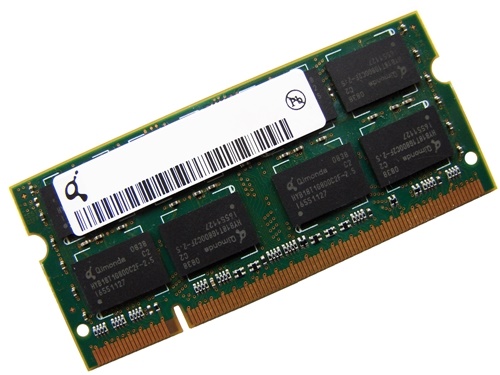 Qimonda HYS64T128021EDL-3S-B2 1GB 2Rx8 PC2-5300S-555 667MHz 200pin Laptop / Notebook Non-ECC SODIMM CL5 1.8V DDR2 Memory - Discount Prices, Technical Specs and Reviews