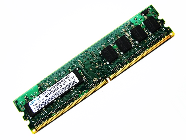 Samsung M378T2863DZS-CE6 PC2-5300U-555-12-ZZ 1GB 1Rx8 667MHz 240-pin DIMM, Non-ECC DDR2 Desktop Memory - Discount Prices, Technical Specs and Reviews