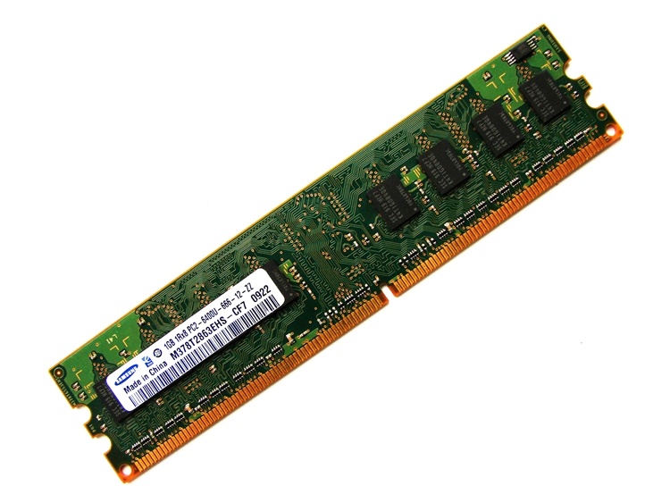 Samsung M378T2863EHS-CF7 PC2-6400U-666-12-ZZ 1GB 1Rx8 800MHz 240-pin DIMM, Non-ECC DDR2 Desktop Memory - Discount Prices, Technical Specs and Reviews
